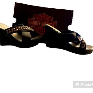 New pair Harley Davidson black size 10